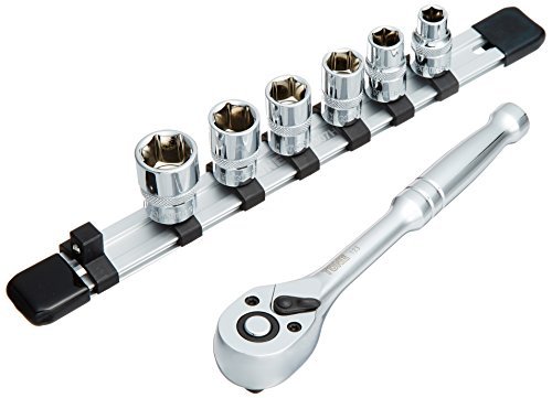 Amazon | TONE Socket Wrench Set (Hexagonal, with Holder) Plug